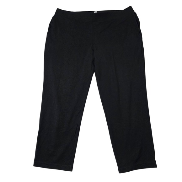 J. Jill Pants - J Jill Pure Jill Affinity French Terry Slim Crop Pants Black Women's Size L